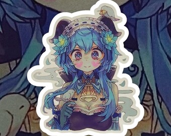 Sticker vinyle Genshin Kawaii Ganyu