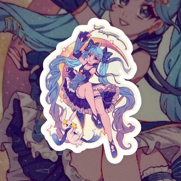Vinylsticker Hatsune Miku winter