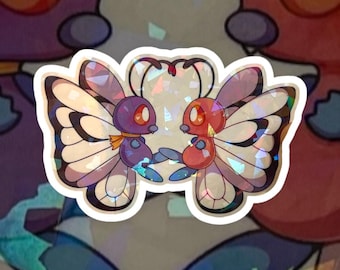 Butterfree Love Holographic Sticker