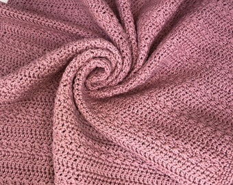 Handmade Crochet Cotton Baby Blanket: Heirloom Shower Gift