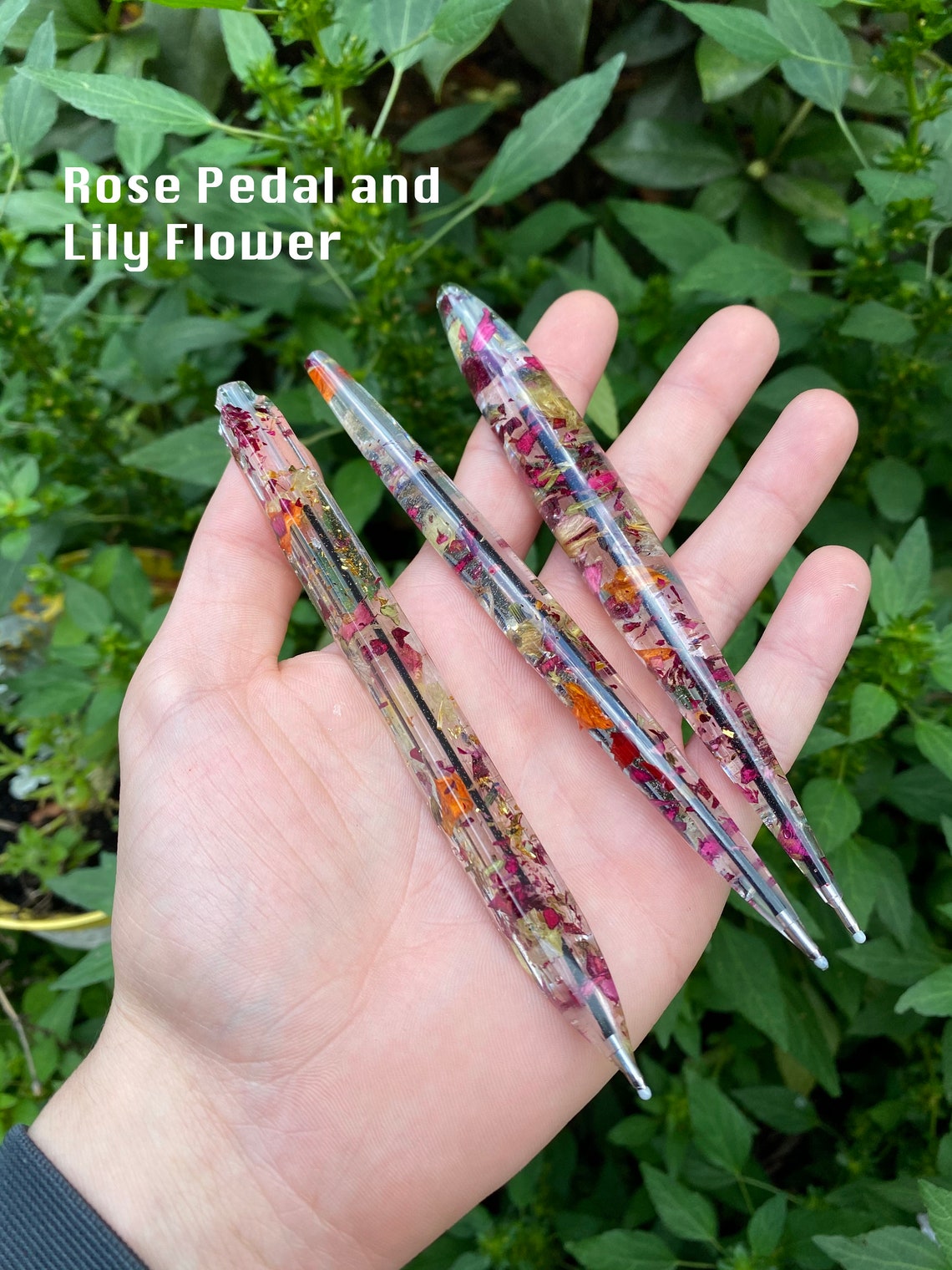 Resin Poured Pens 3 Pack Handmade Ballpoint Pens handmade Etsy