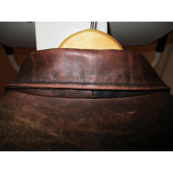Vintage Harley Davidson Brown Leather Motorcycle … - image 9