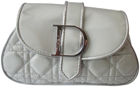 Dior Silver Fabric Metallic Parfums Makeup Cosmeti