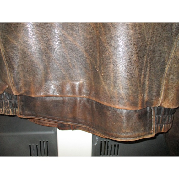 Vintage Harley Davidson Brown Leather Motorcycle … - image 8