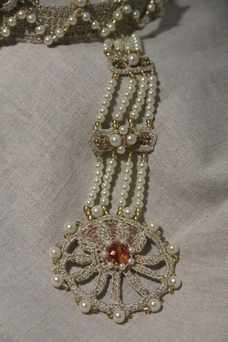 Wedding Kokoshnik Crown Diadem Tiara Hand Embroidered Crown Etsy