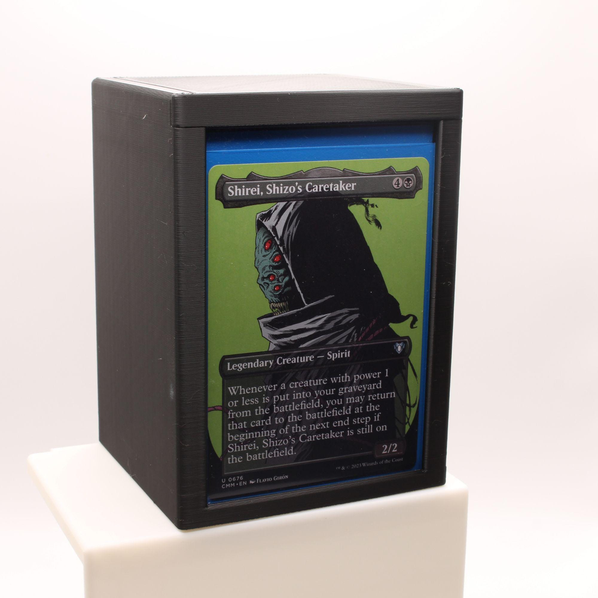 MTG Commander Deck Box With Magnetic Lid & Commander Display - Etsy
