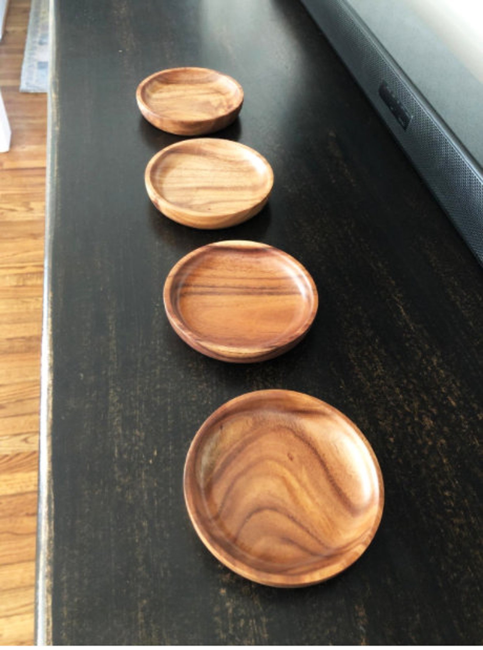 Wooden Coasters for DrinksNatural Acacia Wood Round Coaster Etsy