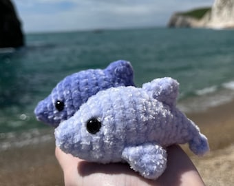 MADE TO ORDER *** Mini crochet dolphin