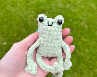 MADE TO ORDER *** Tiny velvet frog plushie