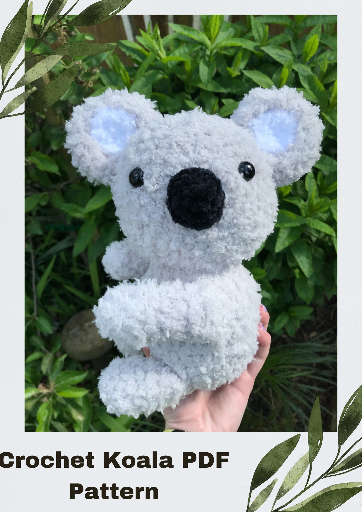 40 Koala Crochet Patterns for Amigurumi, Hats, Loveys, and Nursery Decor 14 Crochet Koala Pattern Amigurumi Koala