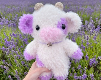 MADE TO ORDER *** Lavender fluffy cow