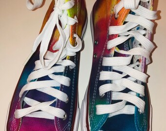 tie dye converse platform