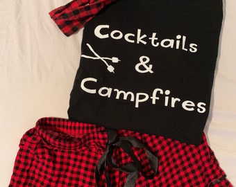 Cocktails and Campfires t-shirt