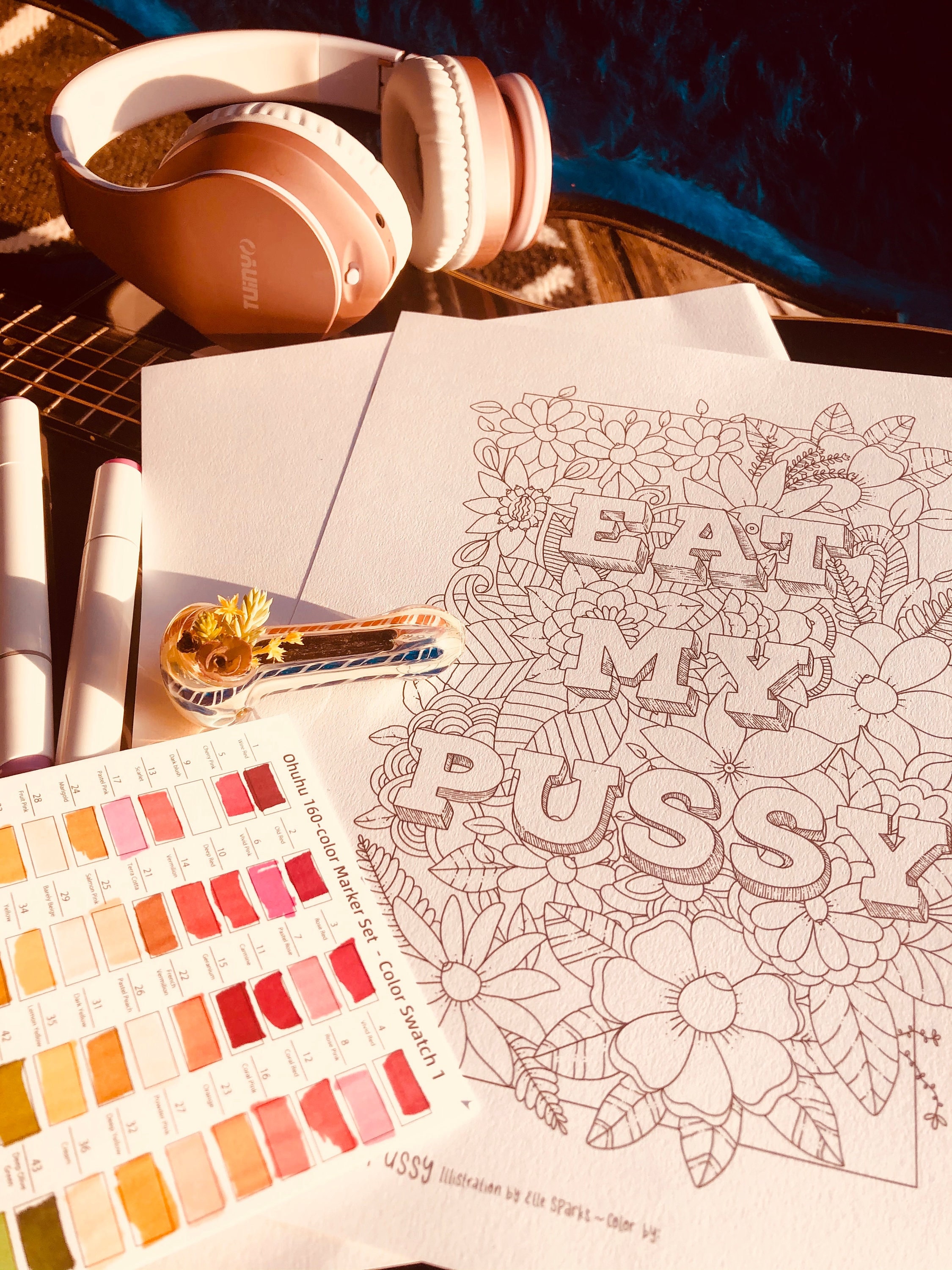 EAT MY PUSSY Coloring Page Bedroom Reminder - Etsy