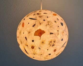 Round lampshade plants, ceiling lamp, hanging lamp, natural materials