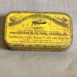 Antique Mosquito Remedy Tin
