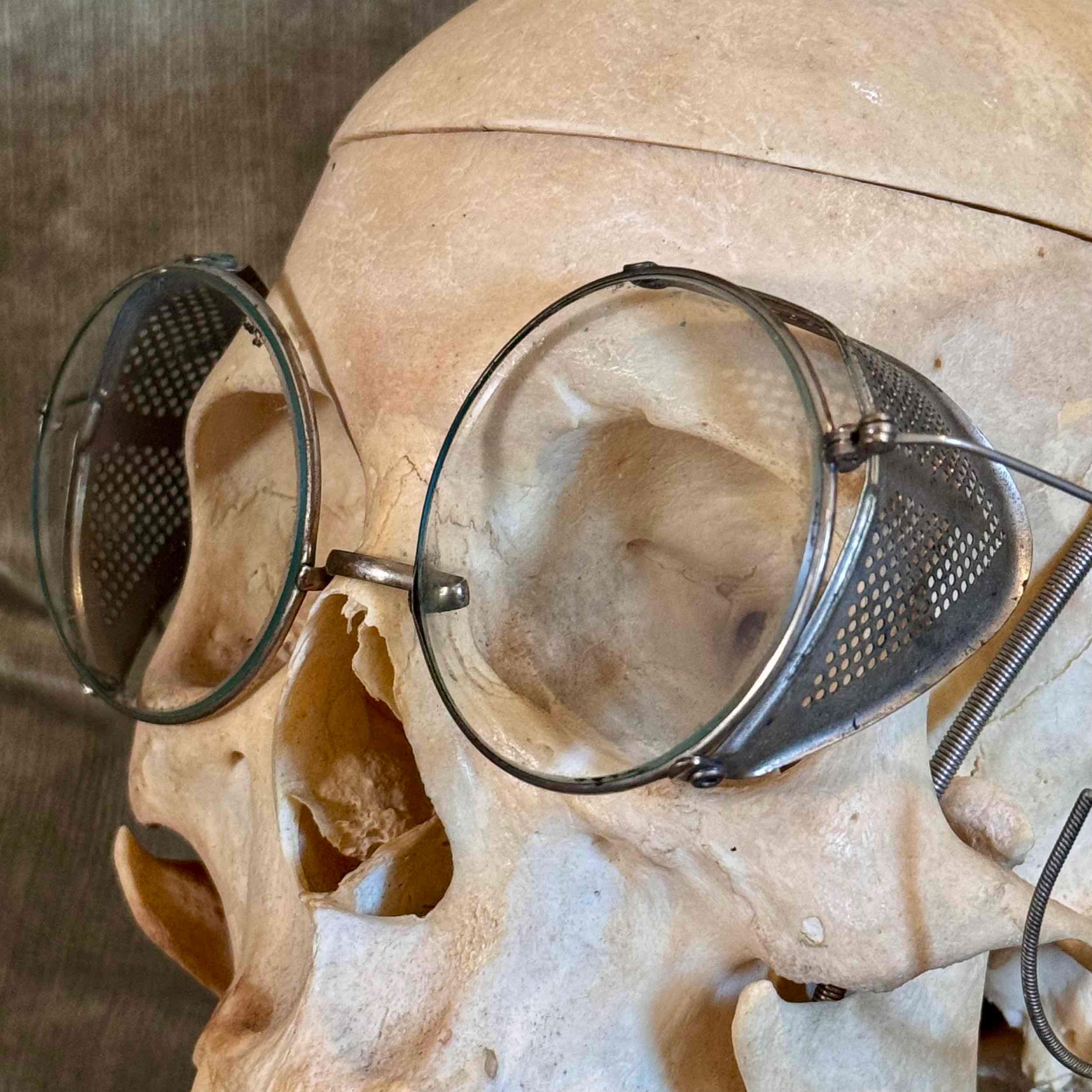 Vintage Sellstrom Safety Vent Side Guards Glasses Traditional Safety Glasses - Red Clouds Collective - Made in  main image 3