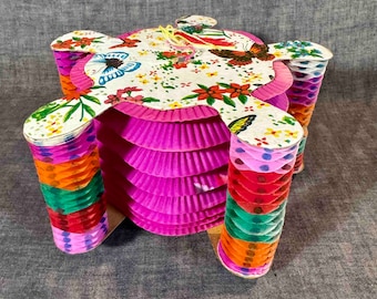 Set di lanterne di carta cinesi d&#39;epoca