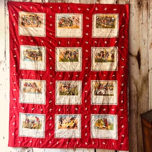 Antique Childs Nursery Rhyme Quilt