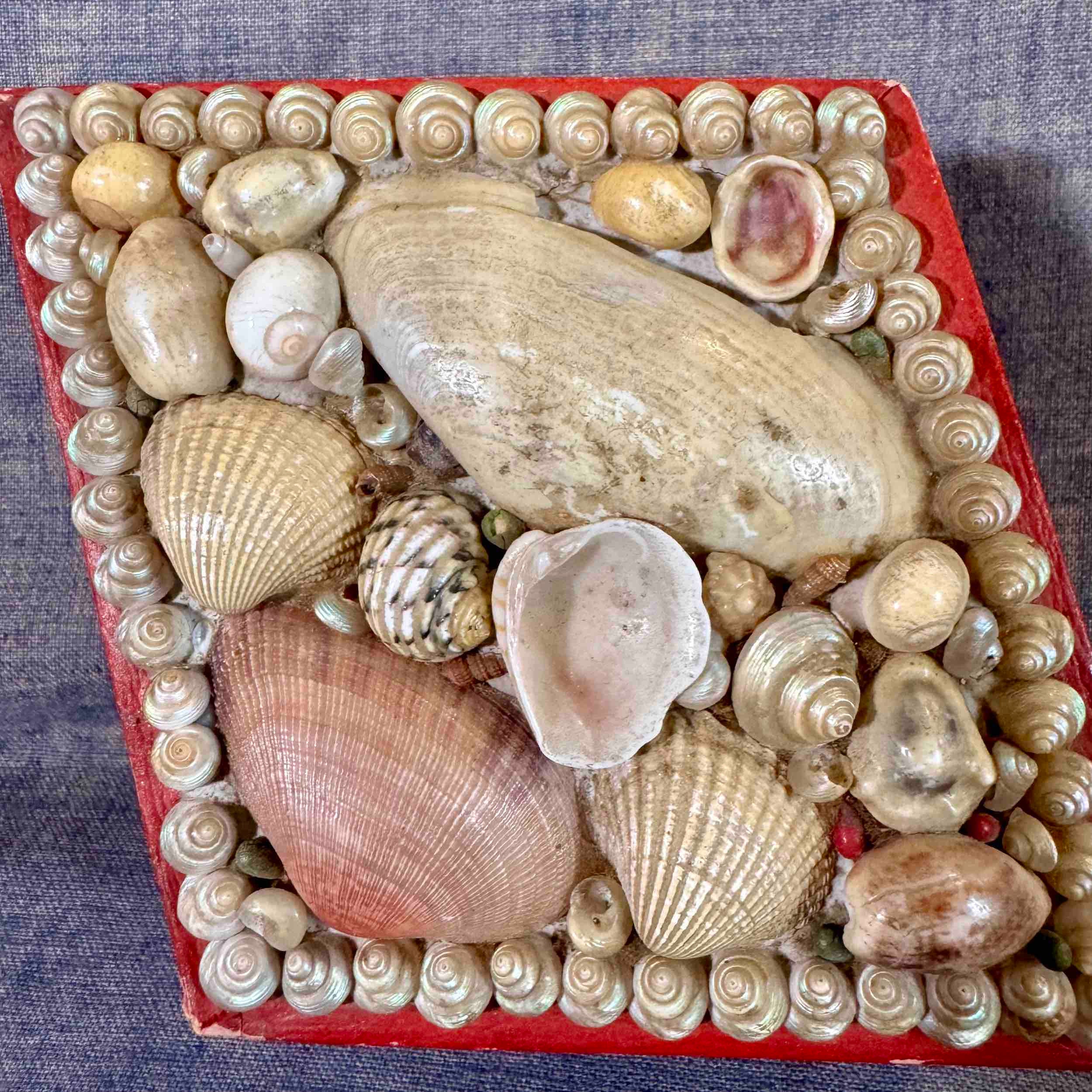 Vintage Shell Box - Etsy