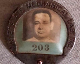 Vintage Workers Photo ID Badge