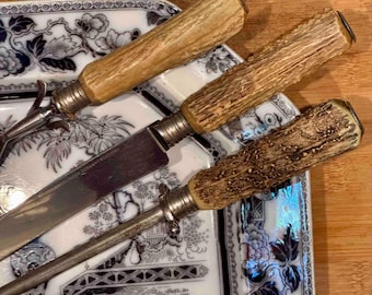 ゾーリンゲン　カービングナイフセット　鹿の角のナイフ ゾーリンゲン カービングナイフセット 鹿の角のナイフ - メルカリ