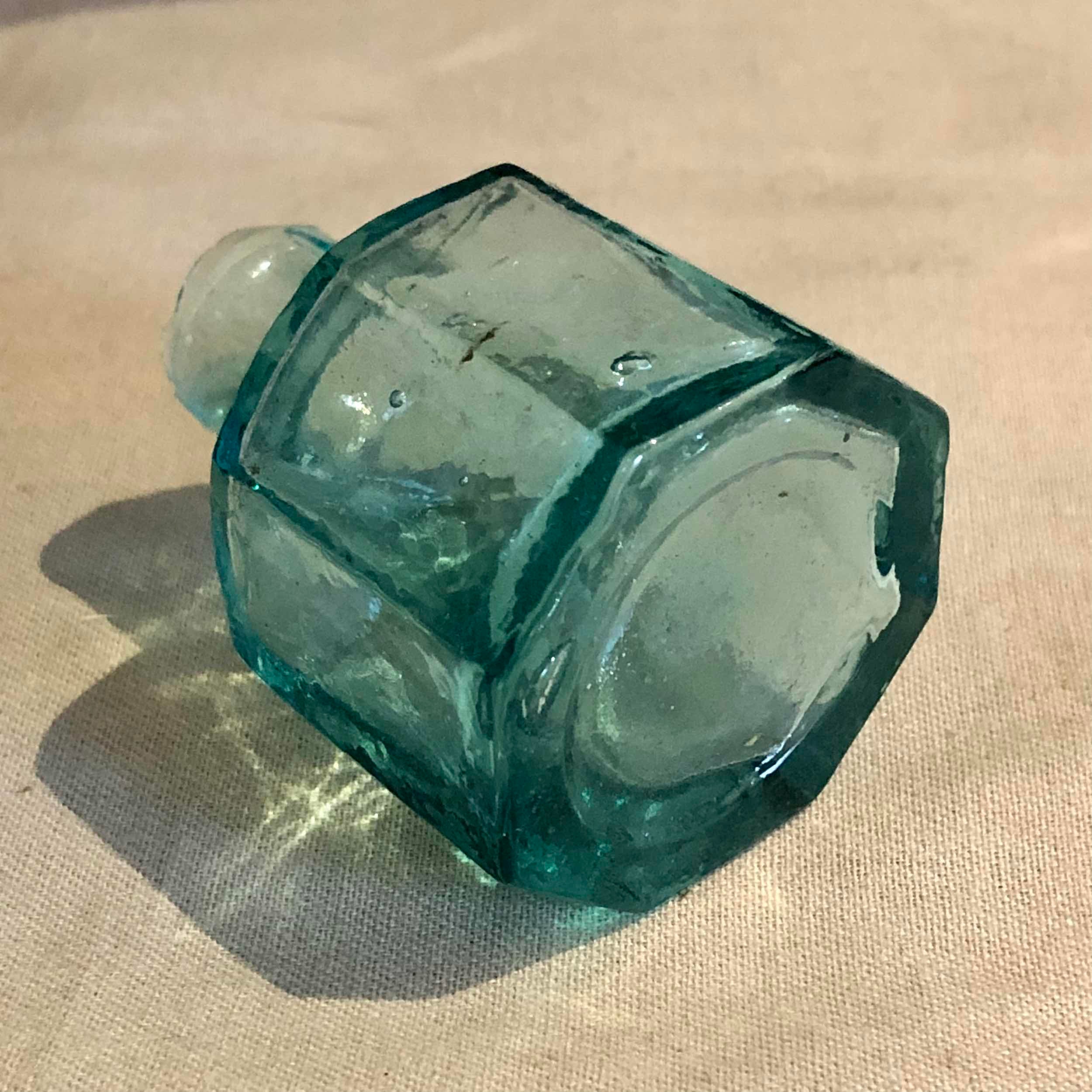 19th Century Blown Mold Ink Bottle - Etsy