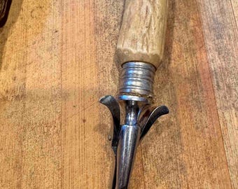 ヴィンテージ ゾーリンゲン カービングセット：鹿の角のハンドルナイフ