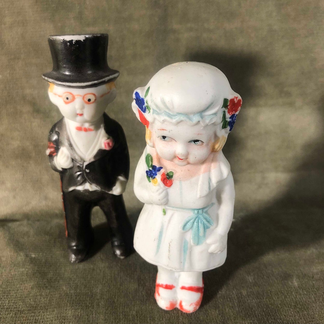 Vintage Porcelain Wedding Cake Toppers Etsy