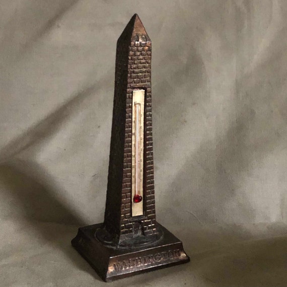 Vintage Desktop Thermometer Souvenir 