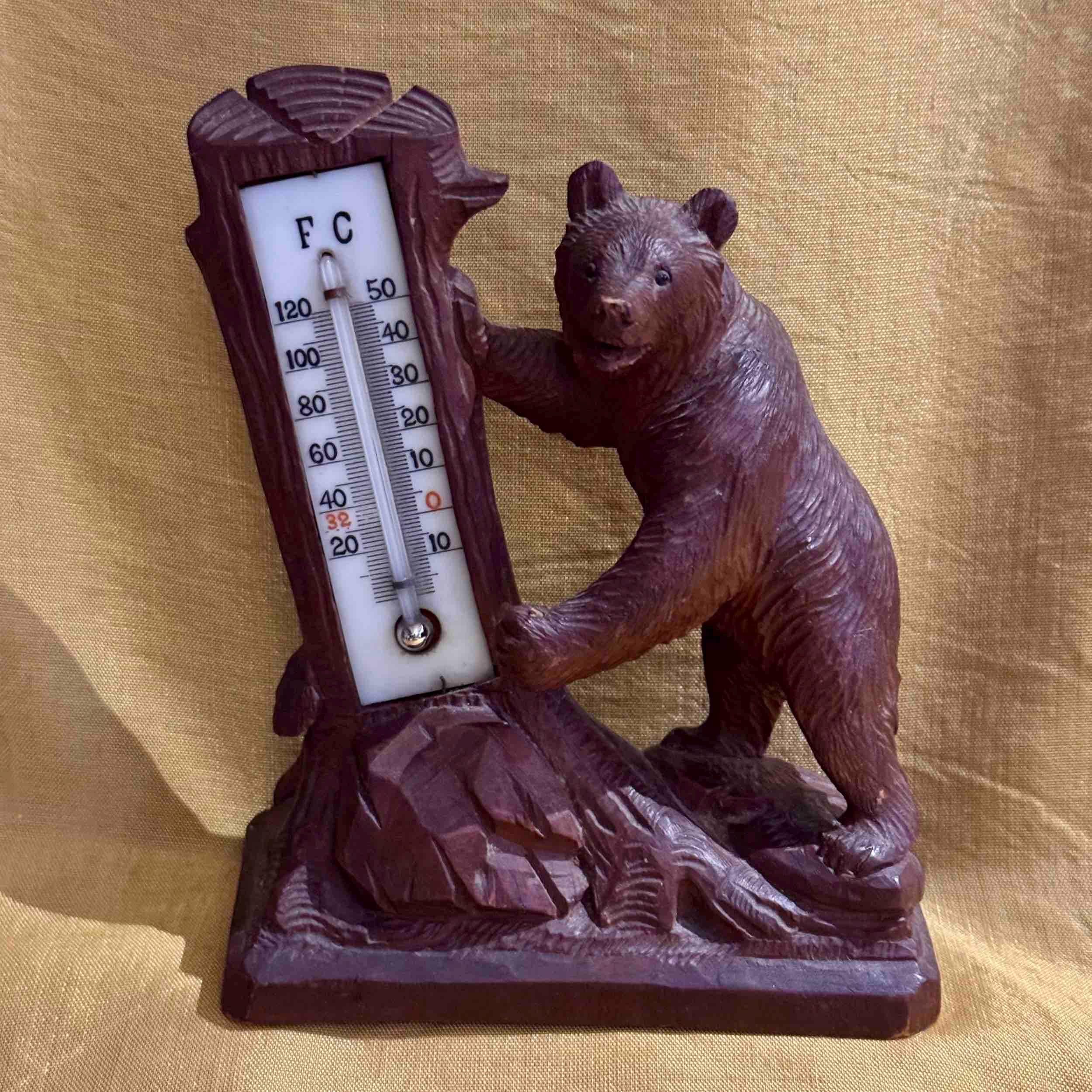 Antique Black Forest Desk Thermometer - Etsy