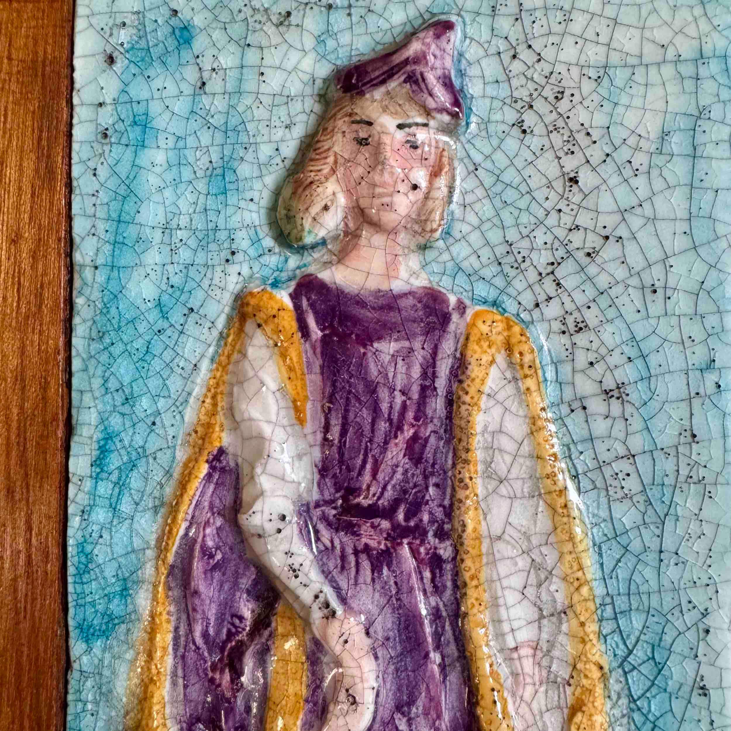 ミッドセンチュリーのイタリアのレリーフ タイル、おそらく Fratelli