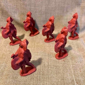 Vintage Cast Lead Indian Warrior Toys