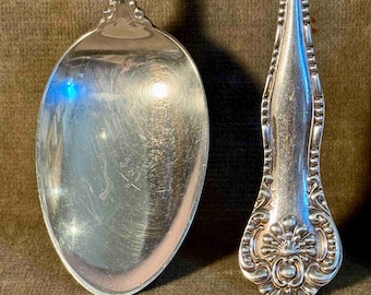 Set of 6 Vintage Rogers Silverplate Serving Spoons