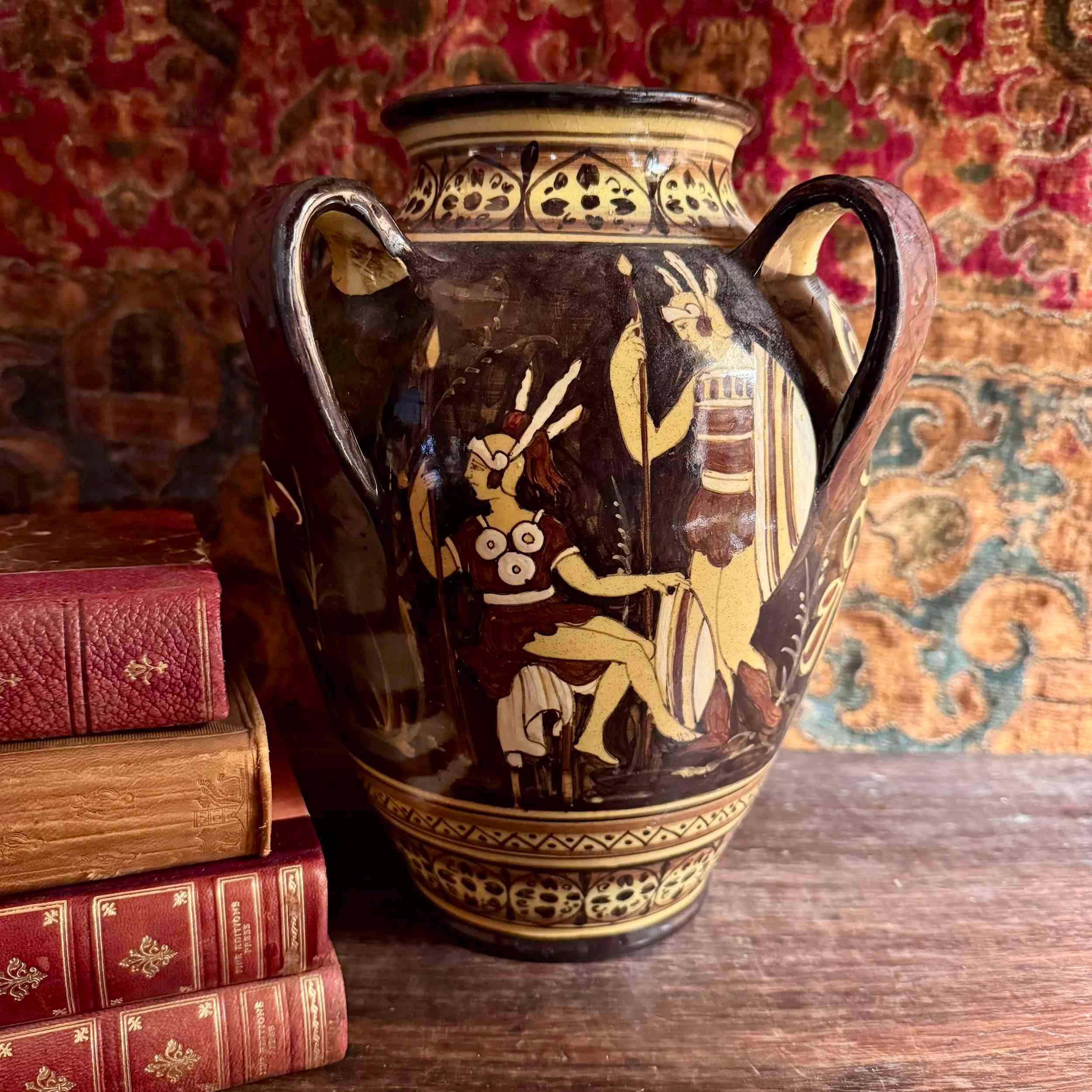 Vaso in stile anfora italiano d'epoca