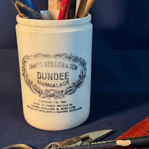 Antique Stoneware Dundee Marmalade Crock