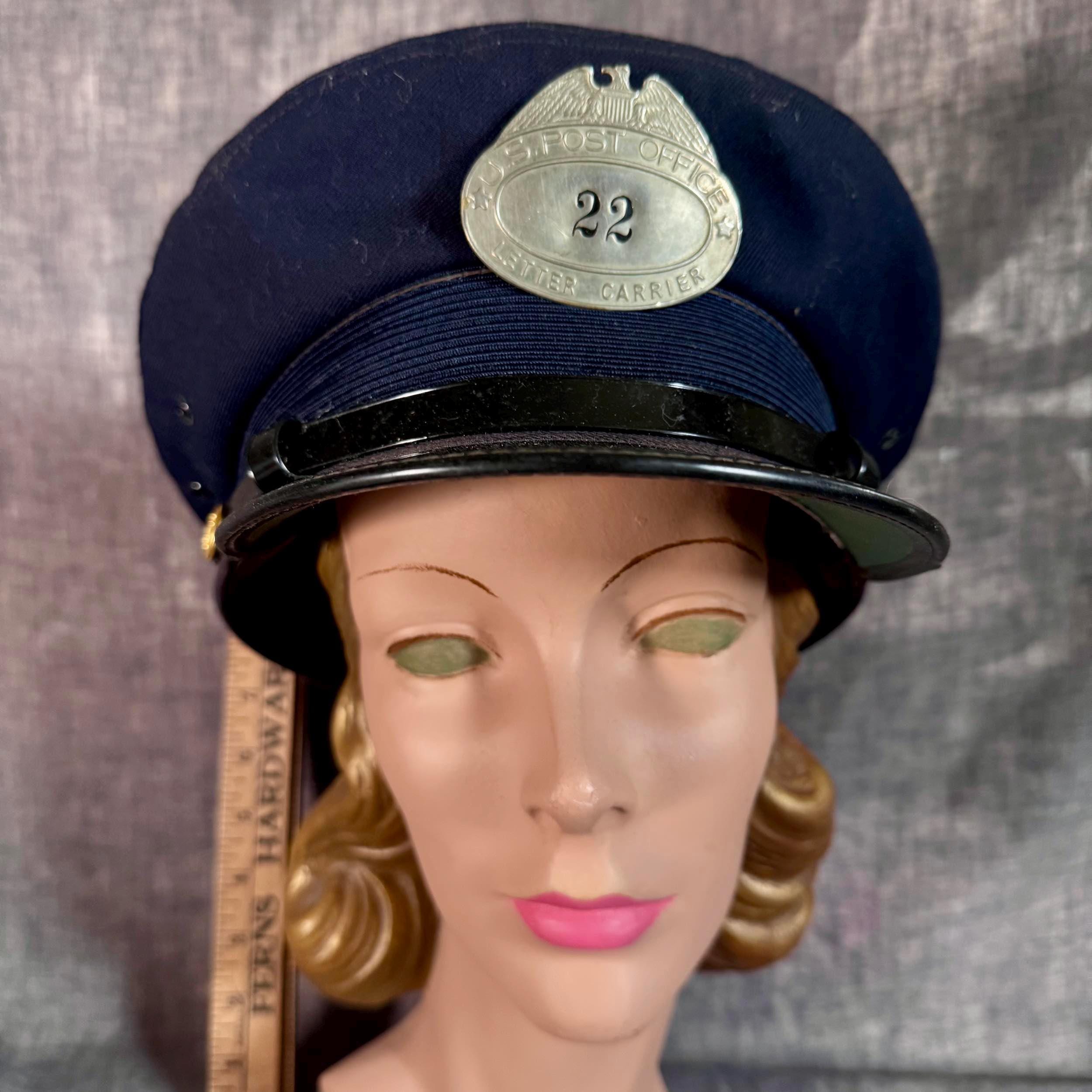 USPS Postal Service Worker Mail Carrier Postman Postwoman Clerk Uniform Visor Ha Postal Uniform Sun Hat for Letter Carriers main image 2