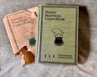 1897 First Edition Hoods Practical Cook's Book-Rare Recipes-Free Shipping