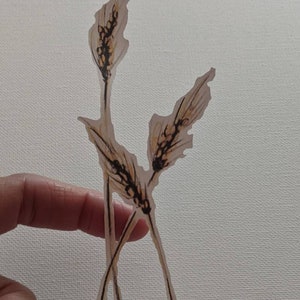Wheat Stalk Stickers, Card Decoration, Gift Box Decoration, Nature Stickers, Made in America, Wheat Sticker Scrapbooking