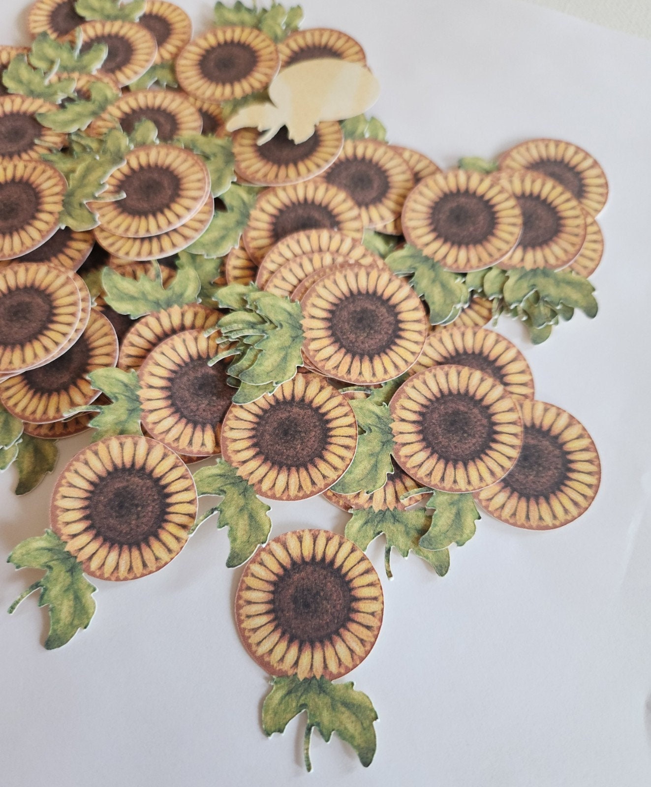 Sunflower Confetti Flower Table Decoration Yellow Sunflower Craft Made in USA