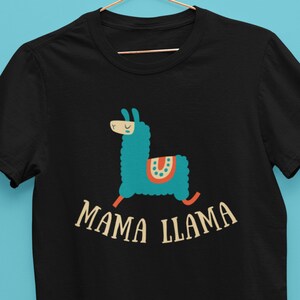 Pregnancy Announcement Shirt, &quot;Mama Llama&quot; T-Shirt for Women, Expecting Mother Tee, Gift for Wife Mother, Llama Lover, Pregnancy Reveal