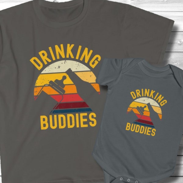 Uncle Nephew Matching Shirt, "Drinking Buddies" TShirt, Uncle Baby T Shirt, Uncle Niece Shirt, Matching Shirt Set, Uncle To Be, Uncle Gift