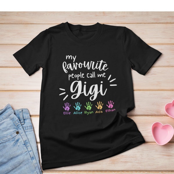 My Favourite People Call Me Grandma Shirt, Gigi Mother's Day Gift, Personalized Grandmother Grandchildren Gift, To Grandma from Grandkids