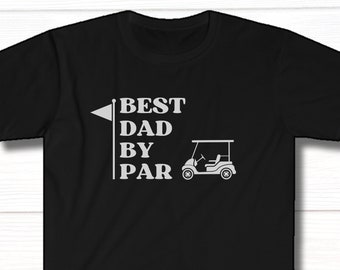 Mejor papá abuelo por Par, camiseta de golf divertida, regalo de golfista para hombre, camiseta de golf para hombres, regalo del día del padre de un niño, camiseta para amantes del golf