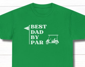 Mejor papá por par, camiseta de golf divertida, regalo para abuelo, camiseta de golf para hombres, regalo del día del padre de un niño, camiseta para amantes del golf, camiseta de abuelo