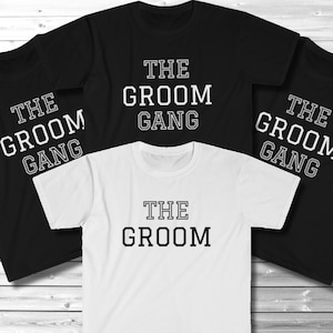 Matching Bachelor Party Shirts, &quot;The Groom Gang&quot; TShirts, Groom and Groomsmen T Shirts, Boys Weekend Tees, Guys Trip T Shirts