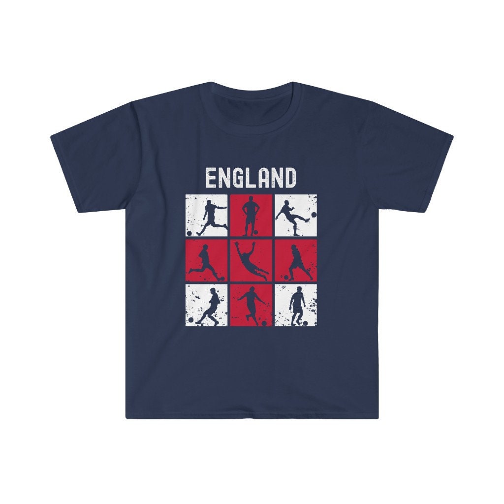 Discover England Soccer Shirt, English Football Jersey, Team England Soccer T-Shirt