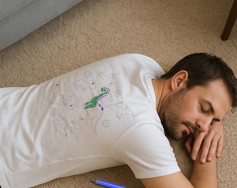 Dinosaur Dad Shirt, "Tired Dads Club" T-Shirt, Funny Kid Dad Dinosaur TShirt, Kids Colour Your Own Shirt, Dinosaur Lover Gift, Father Son