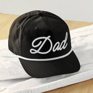 Father&#39;s Day Gift for Dad, Custom Golf Hat For Dad, Personalized Retro Rope Cap, Custom Dad Golfing Snapback, Gift for New Father