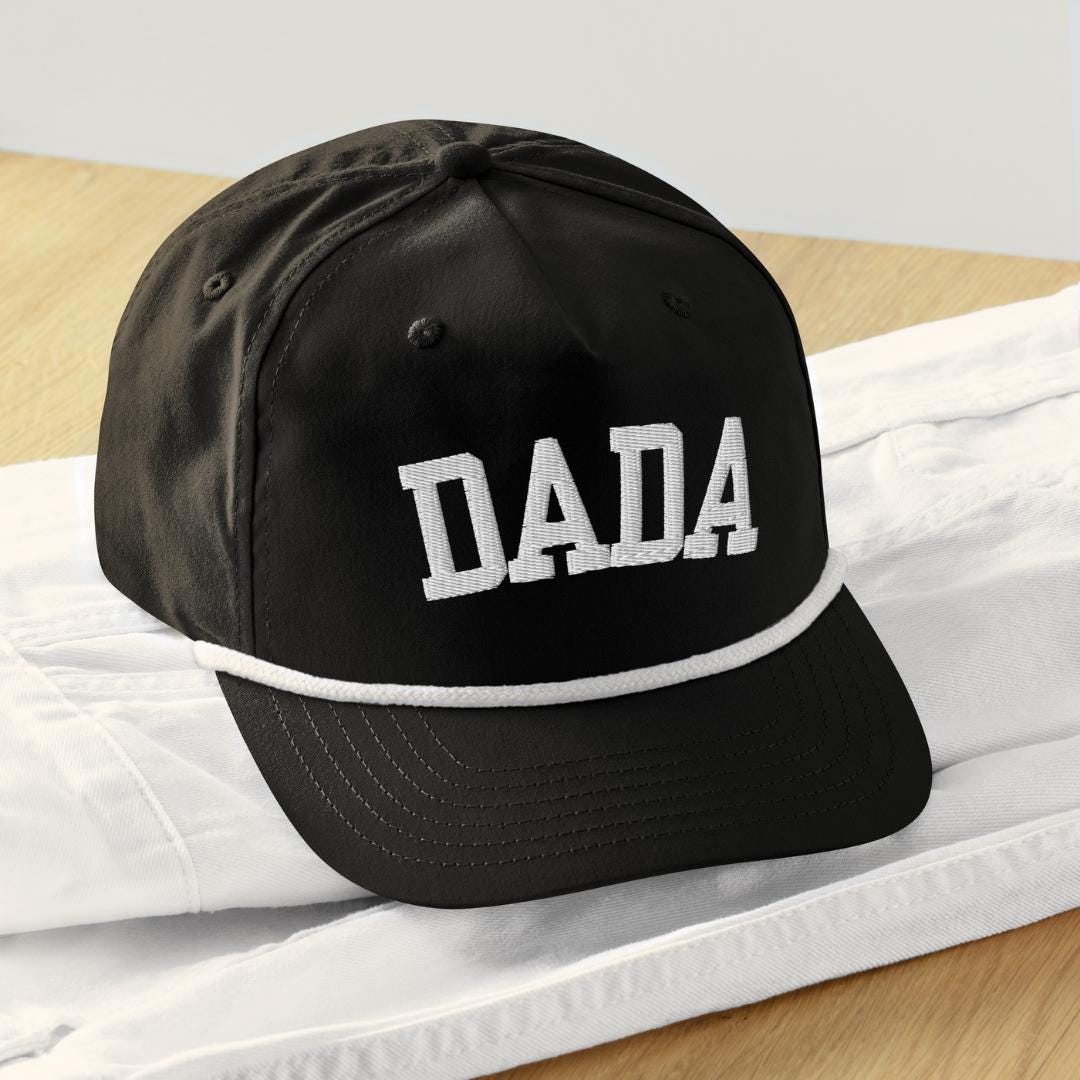 Dada Ropes Custom Golf Hat for Dad, Personalized Father's Day Gift, Golf Rope Cap ...